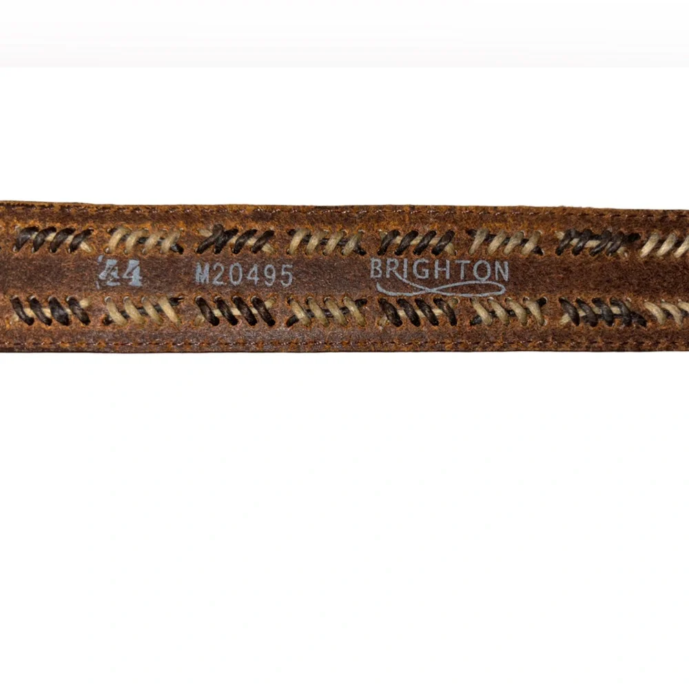 Brighton Leather woven Belt-Men’s size 44